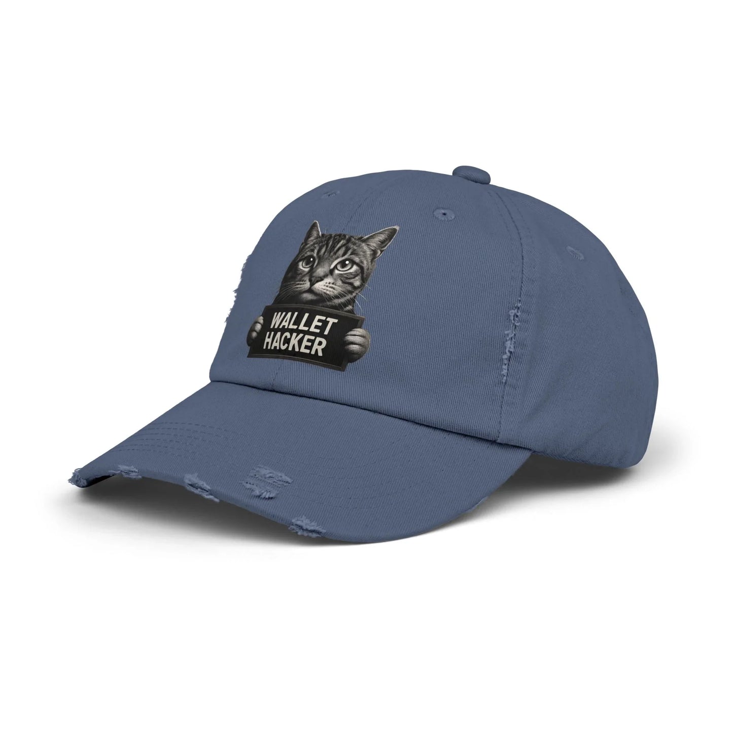 Wallet Hacker Cat - Cap Hats crypto-vibes.com