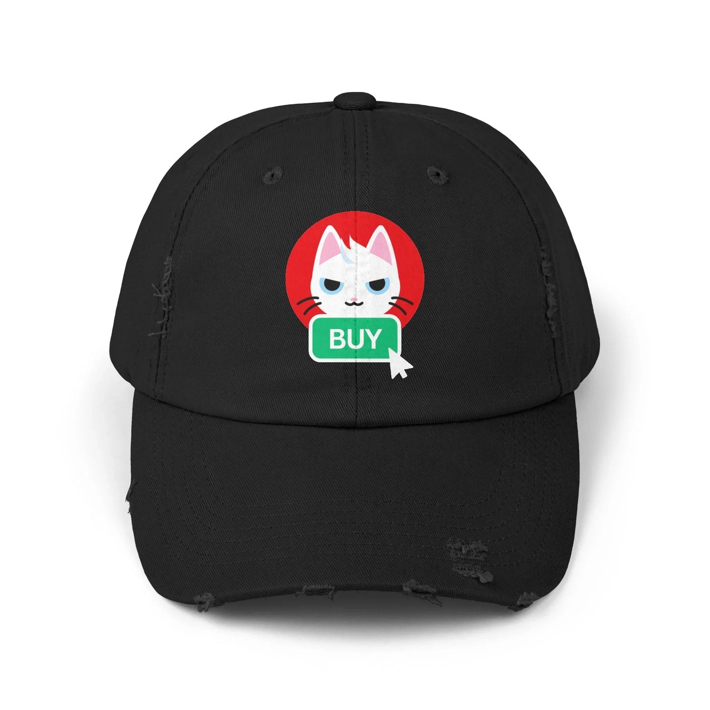 Mew Buy Button - Cap Black One size Hats crypto-vibes.com