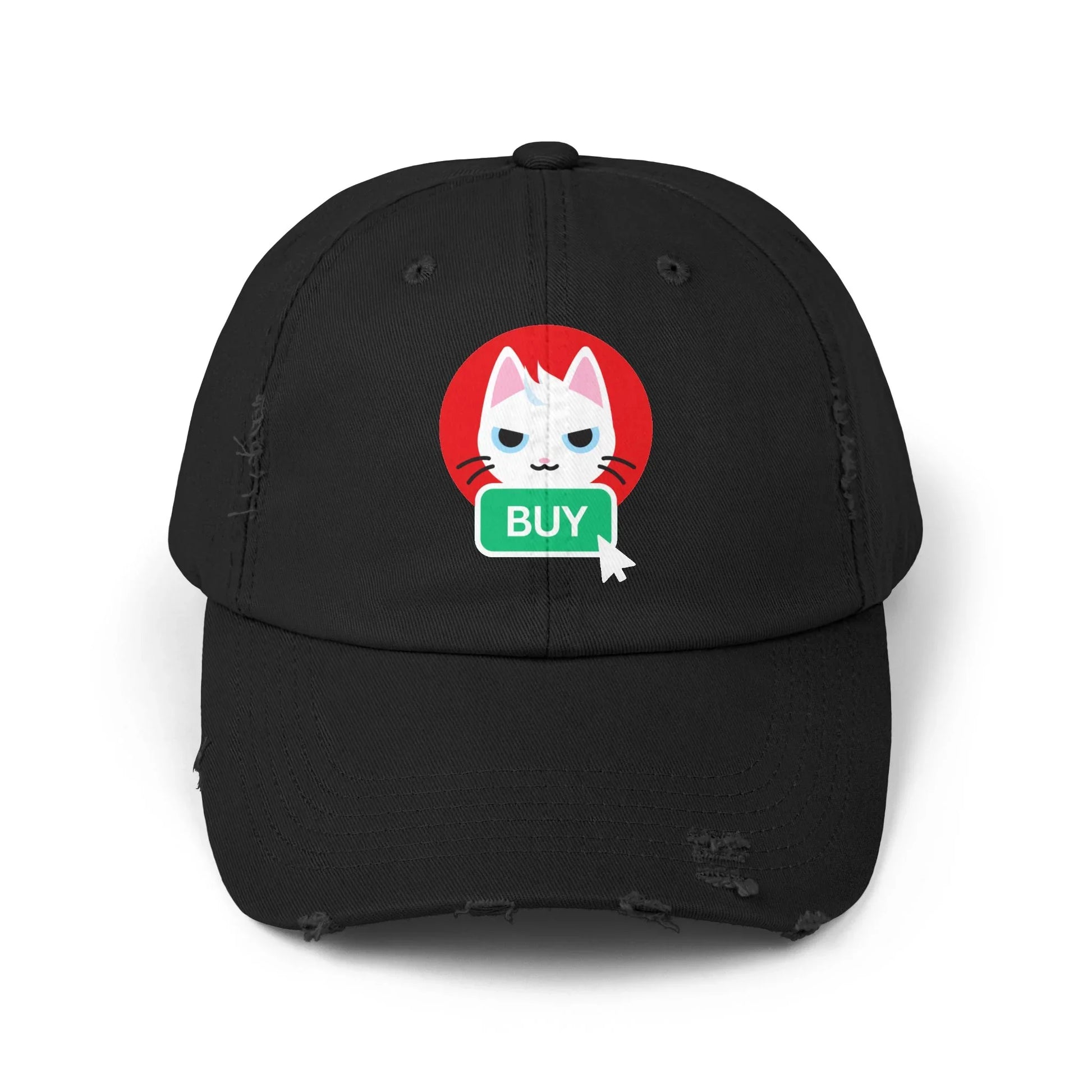 Mew Buy Button - Cap Black One size Hats crypto-vibes.com