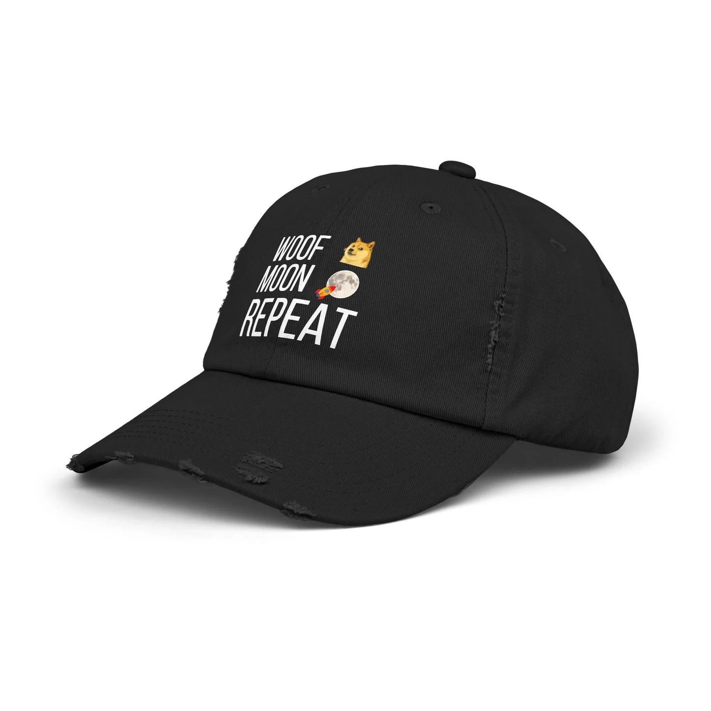 Woof Moon Repeat - Cap Hats crypto-vibes.com