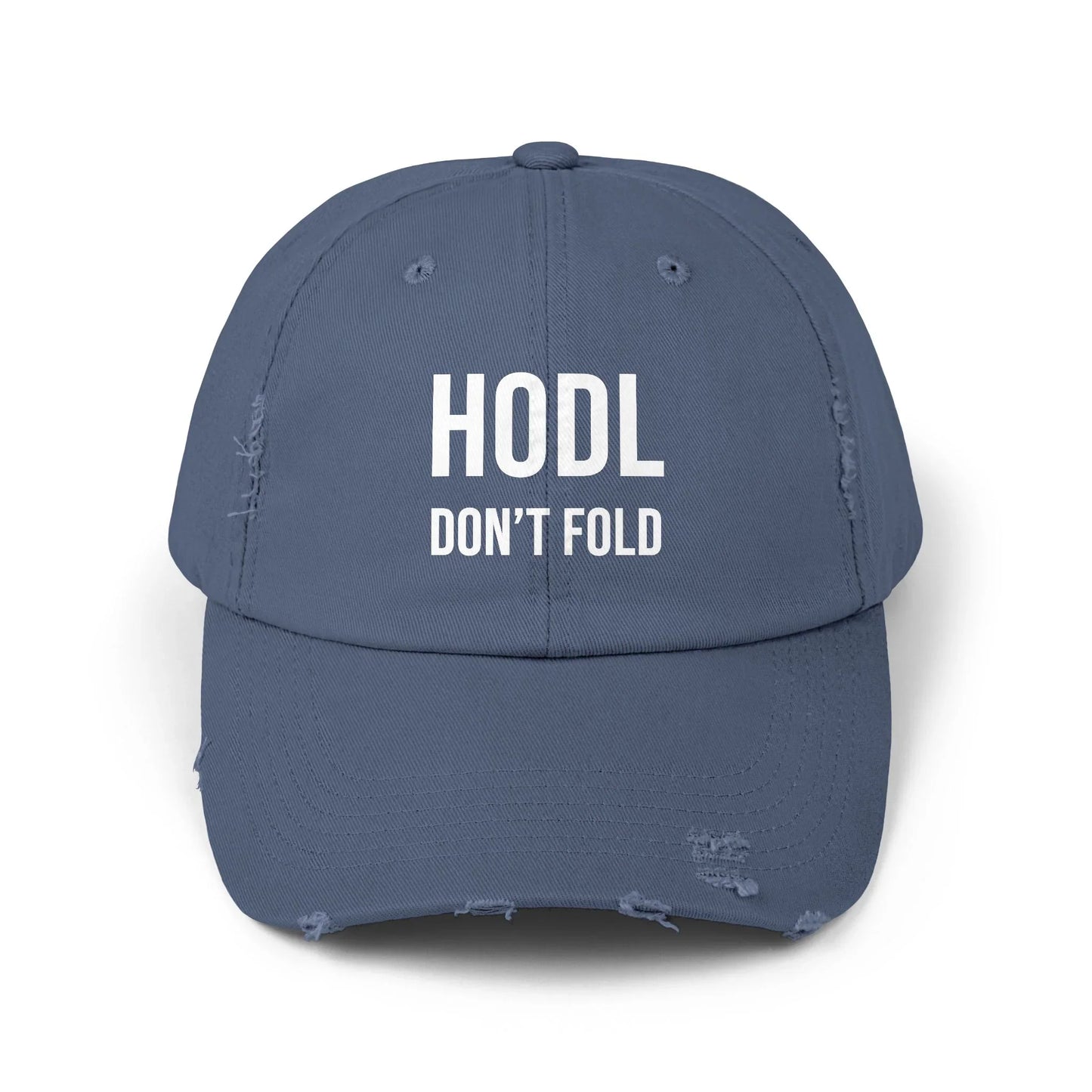 HODL Don't Fold - Cap Scotland Blue One size Hats crypto-vibes.com