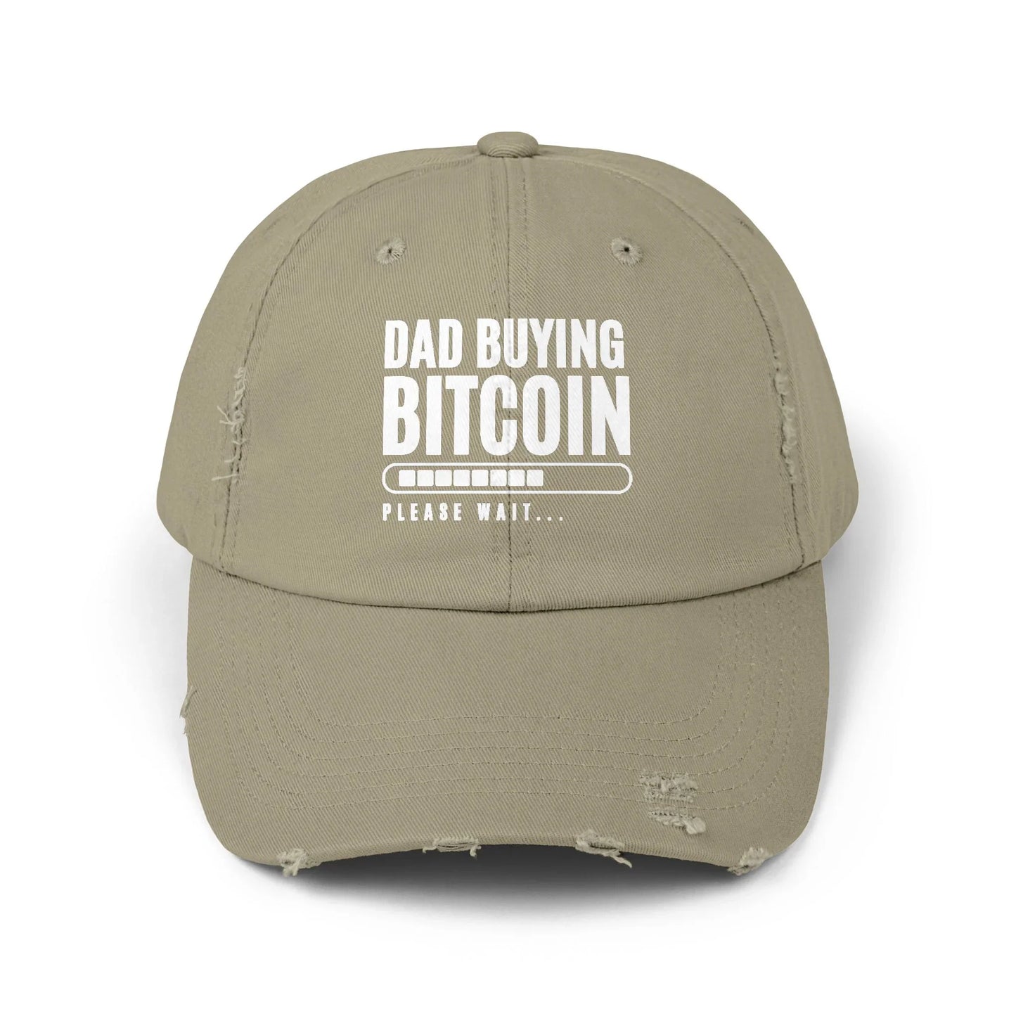 Dad Buying Bitcoin - Cap Light Olive One size Hats crypto-vibes.com