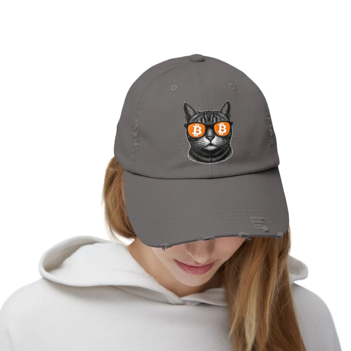 Bitcoin Cat - Cap Hats crypto-vibes.com