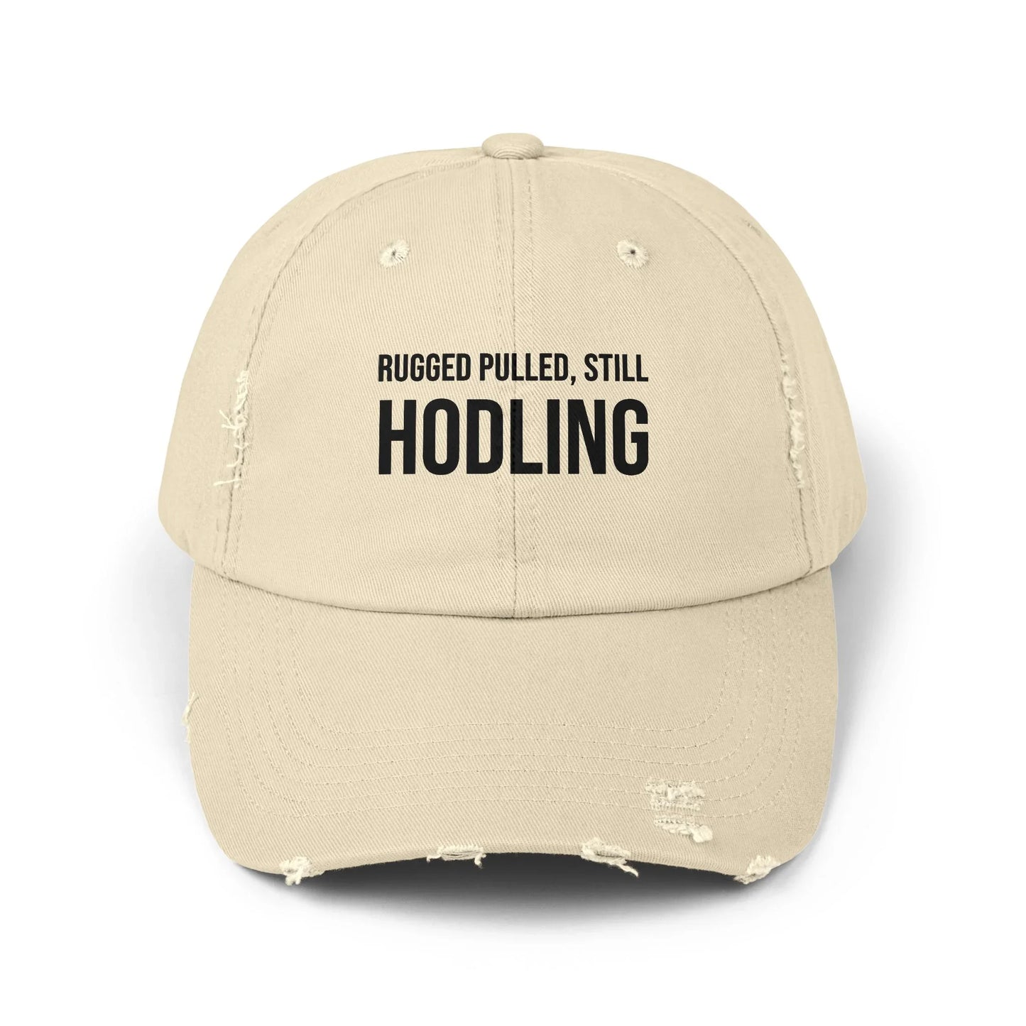 Rugged Pulled Still HODLing - Cap Stone One size Hats crypto-vibes.com
