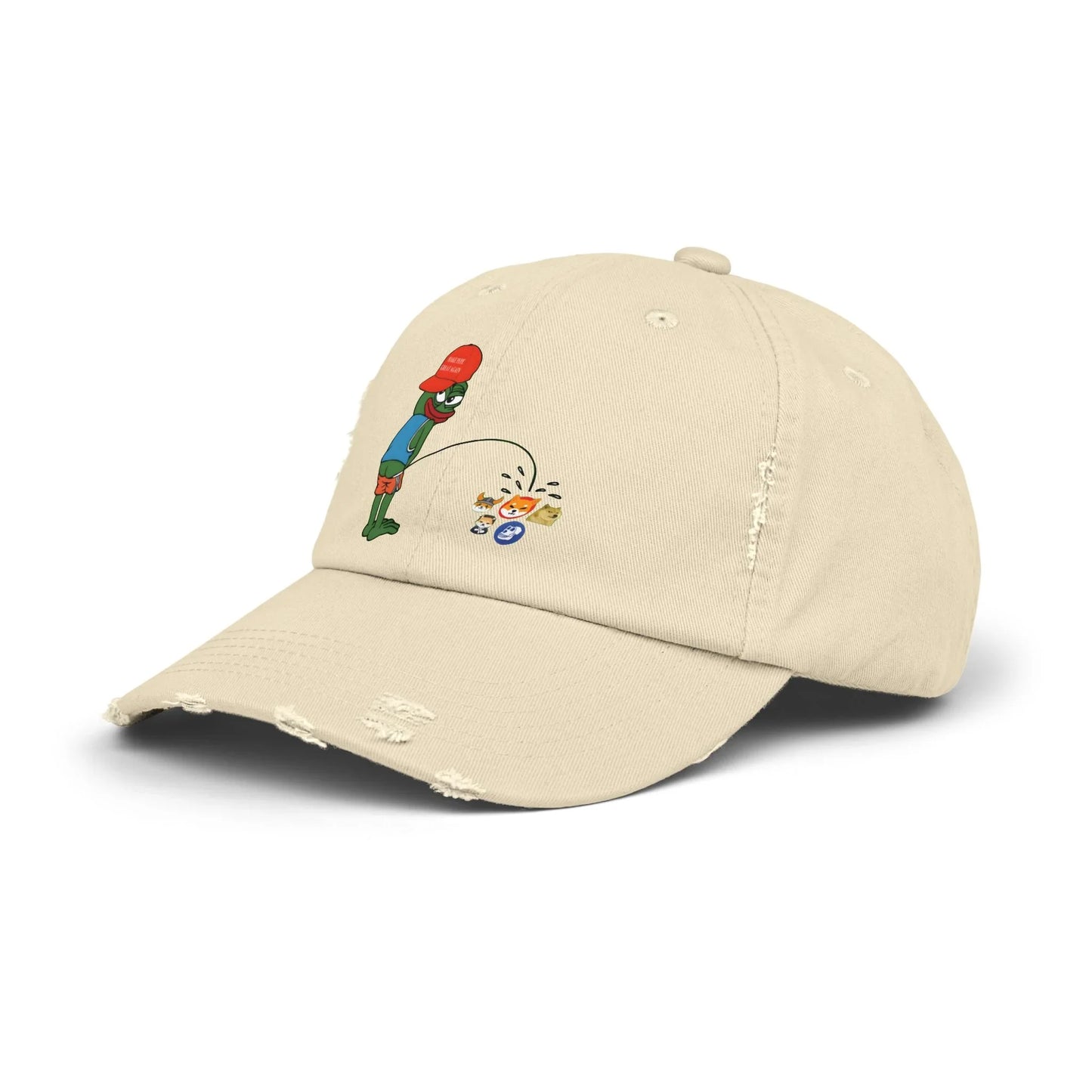 Pepe Memecoin Pissing On Competition - Cap Hats crypto-vibes.com