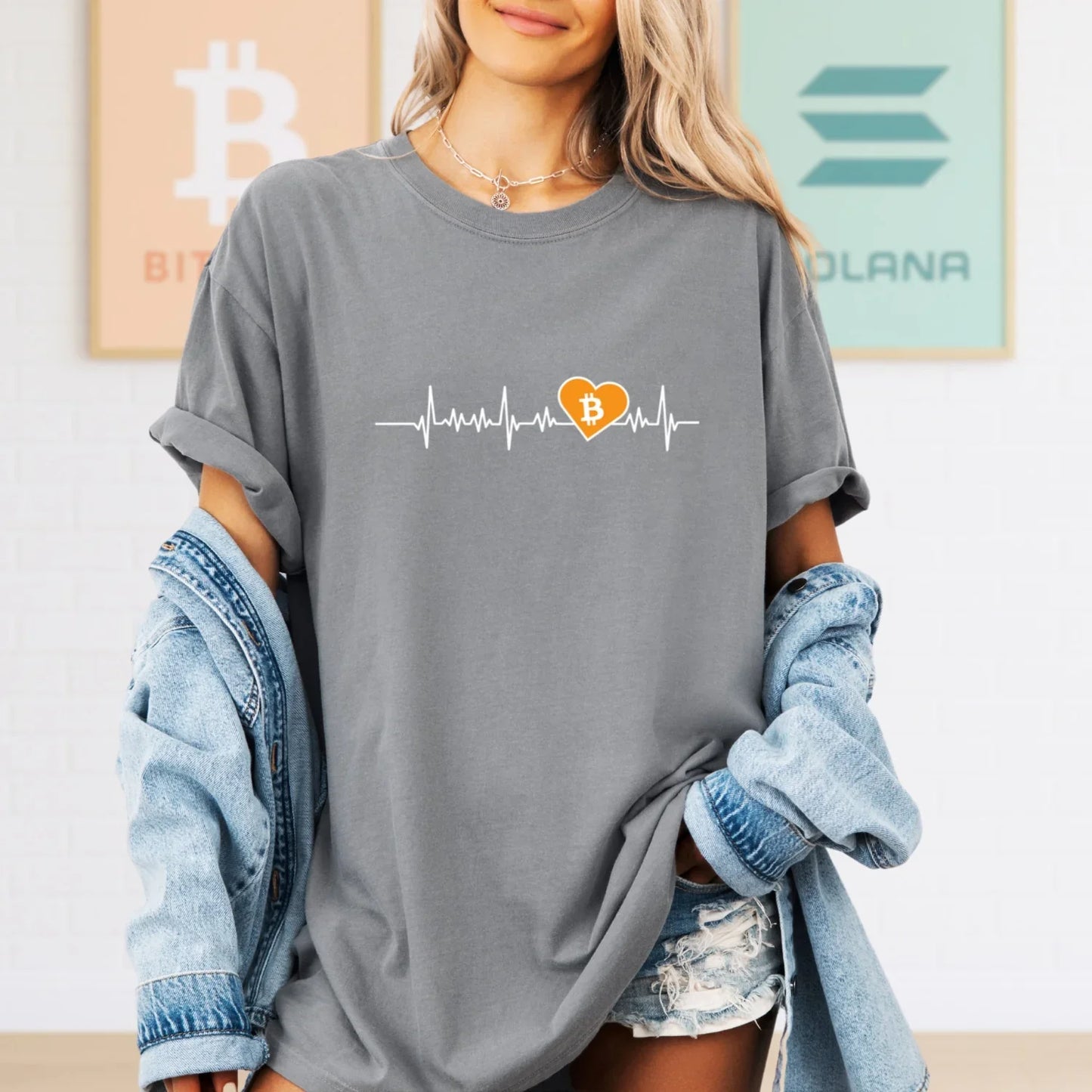 Heartbeat of Cryptos - Customizable T-Shirt T-Shirt crypto-vibes.com
