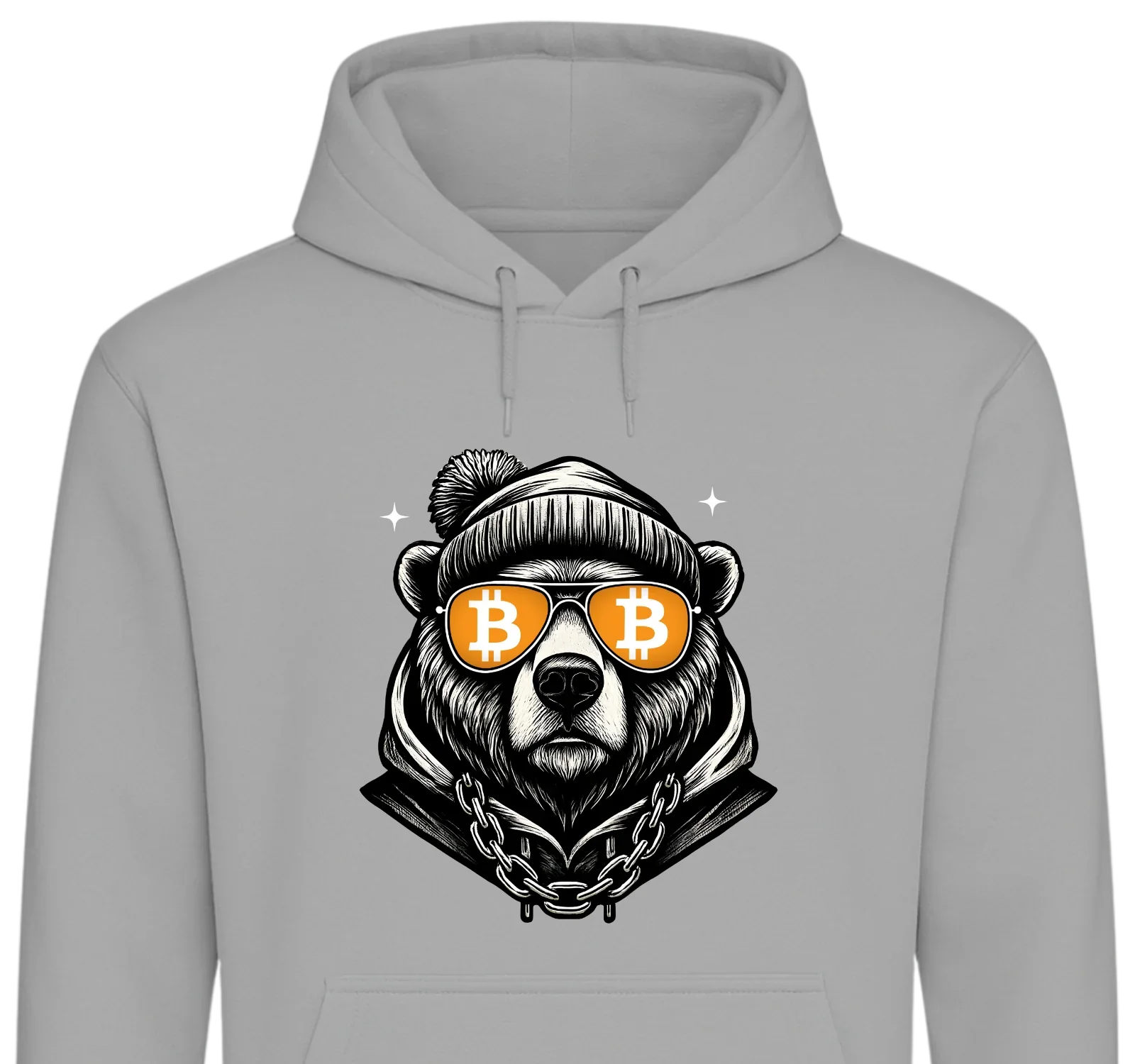 Crypto Bear - Customizable Hoodie Sport Grey Hoodie crypto-vibes.com