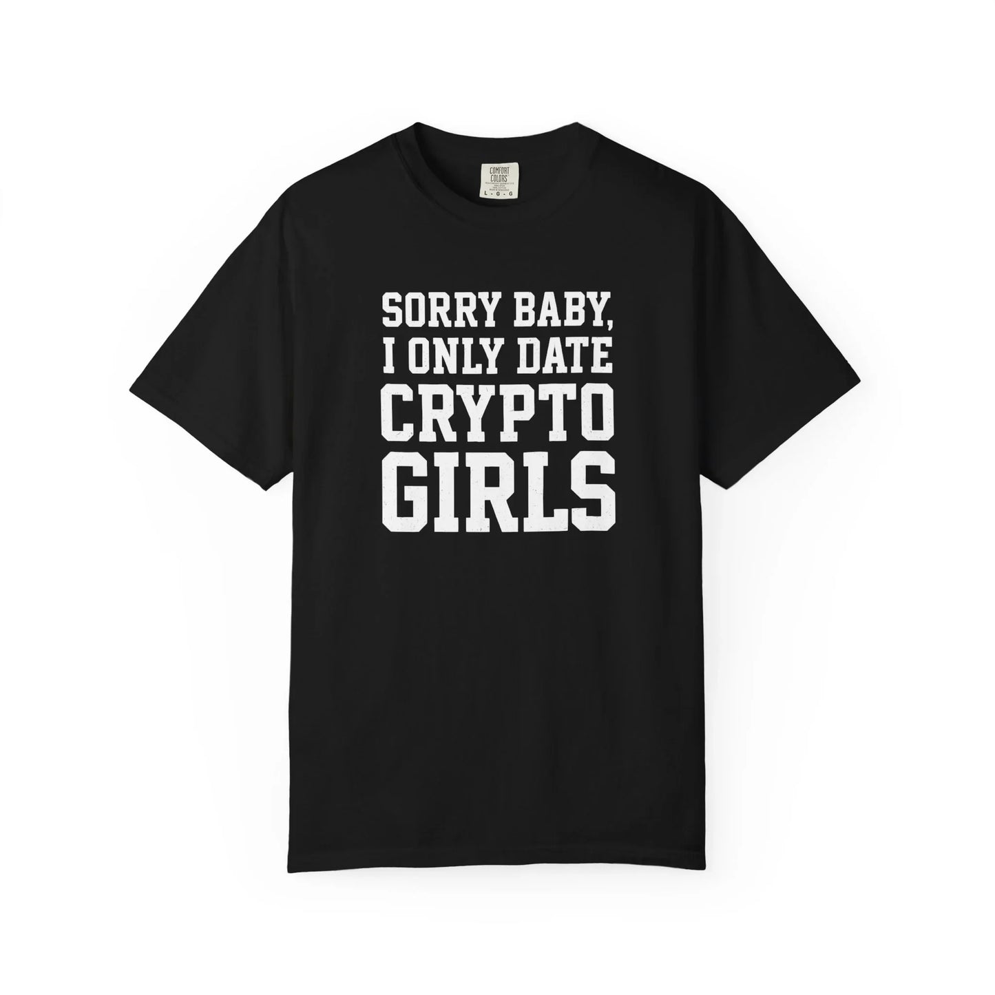 Only Date Crypto Girls - T-Shirt Black T-Shirt crypto-vibes.com
