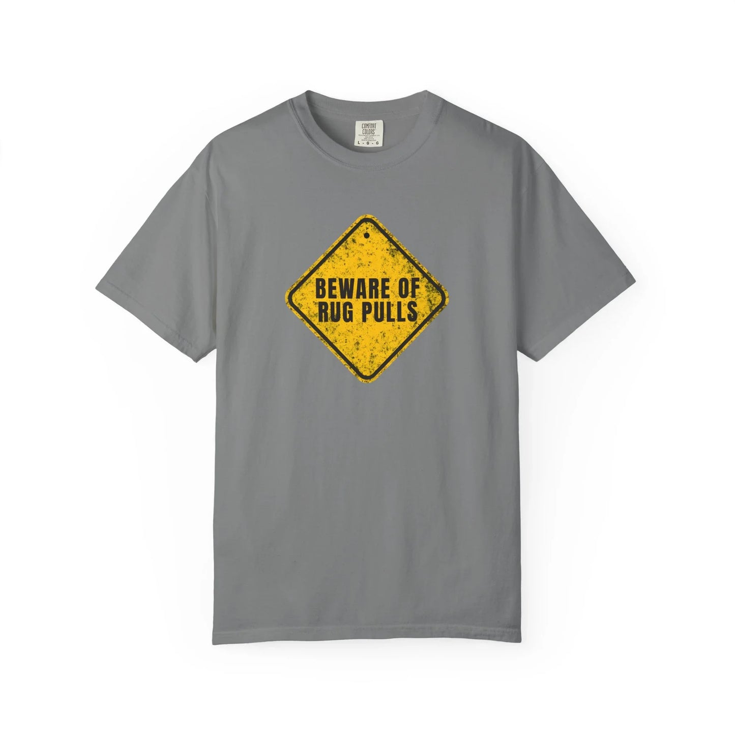 Beware of Rug Pulls - T-Shirt Grey T-Shirt crypto-vibes.com