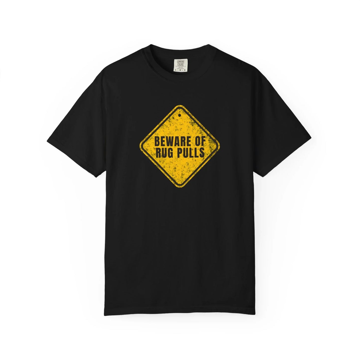 Beware of Rug Pulls - T-Shirt Black T-Shirt crypto-vibes.com