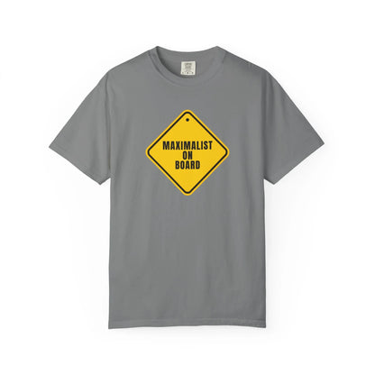 Maximalist on Board - T-Shirt Grey T-Shirt crypto-vibes.com