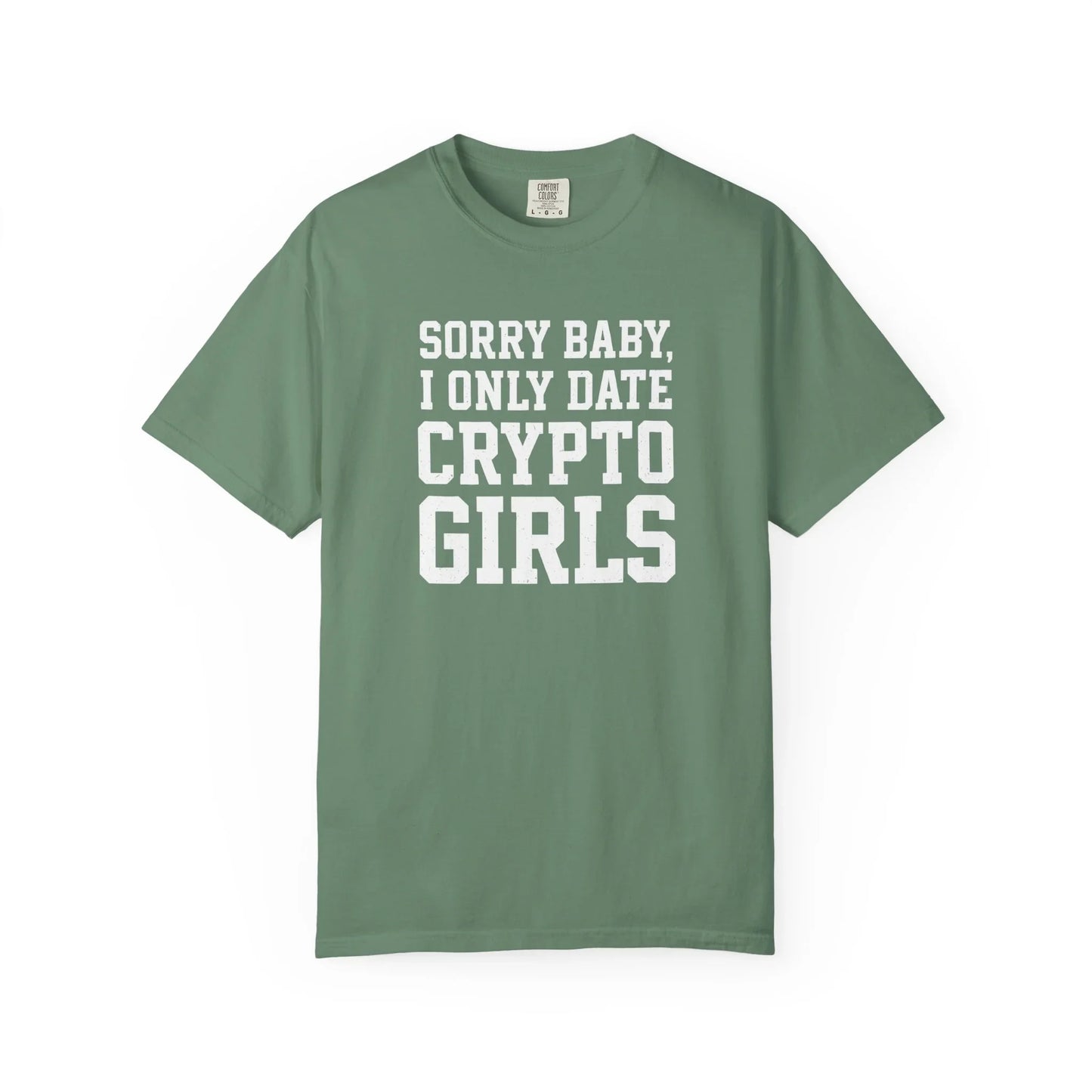 Only Date Crypto Girls - T-Shirt Light Green T-Shirt crypto-vibes.com