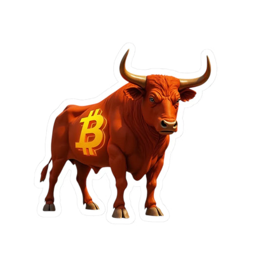 Sticker Bitcoin Beast Mode Activated 2" × 2" White Paper products crypto-vibes.com