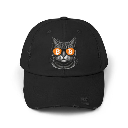 Bitcoin Cat - Cap Black One size Hats crypto-vibes.com