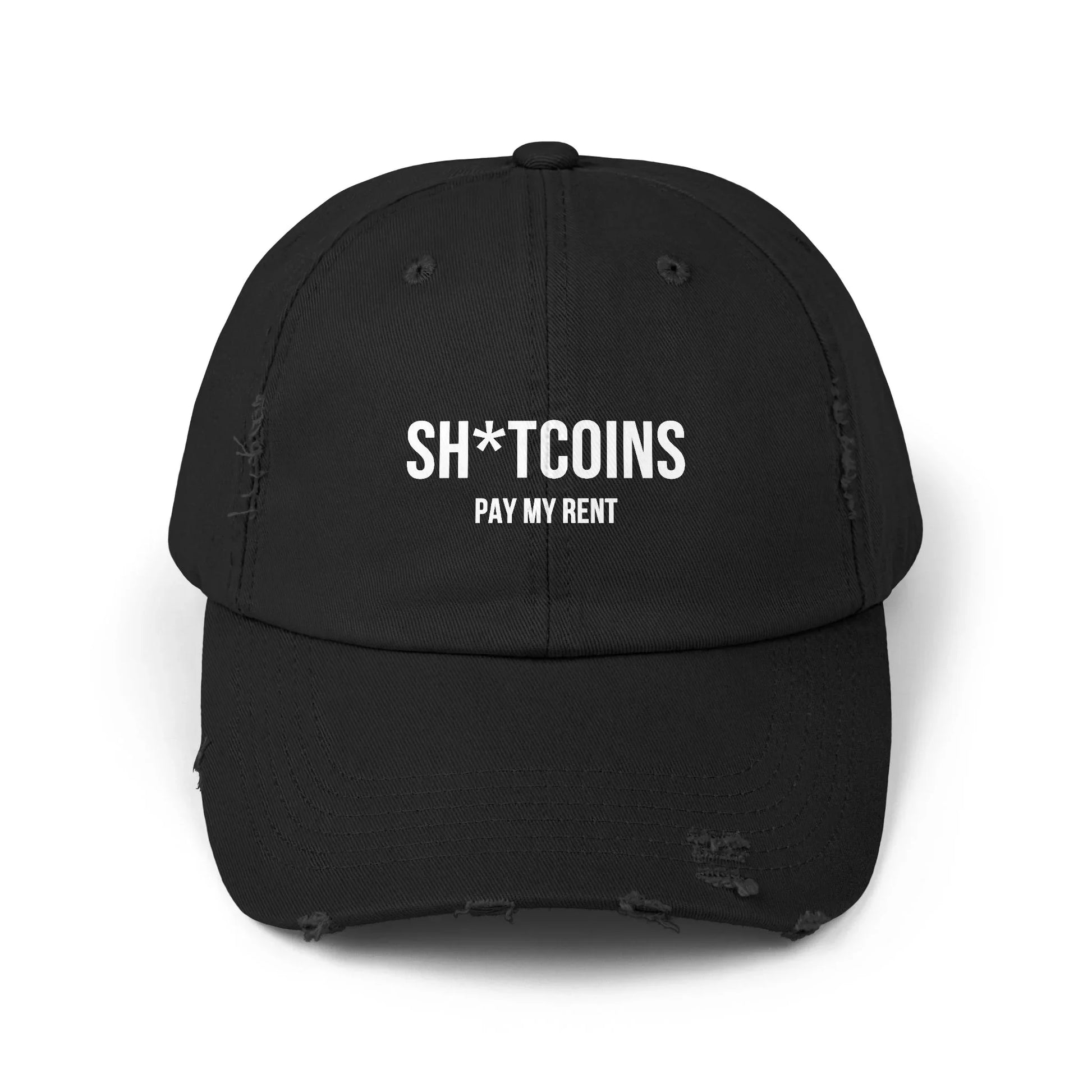 Shitcoins Pay My Rent - Cap Black One size Hats crypto-vibes.com