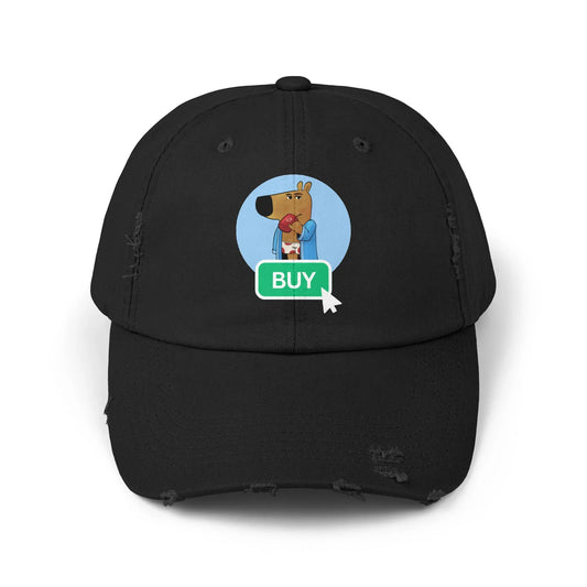 Chill Guy Buy Button - Cap Black One size Hats crypto-vibes.com