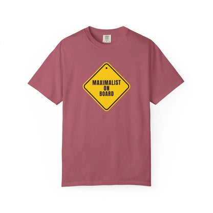 Maximalist on Board - T-Shirt Crimson T-Shirt crypto-vibes.com
