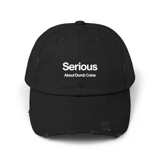 Serious About Dumb Coins - Cap Black One size Hats crypto-vibes.com