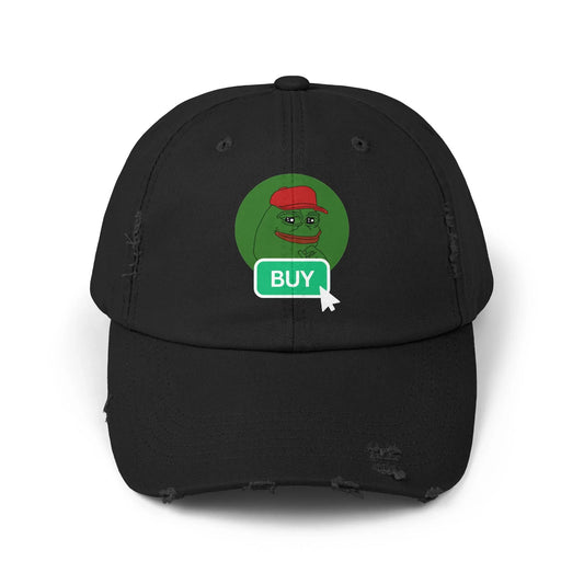 Pepe Buy Button - Cap Black One size Hats crypto-vibes.com
