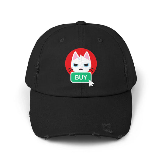 Mew Buy Button - Cap Black One size Hats crypto-vibes.com