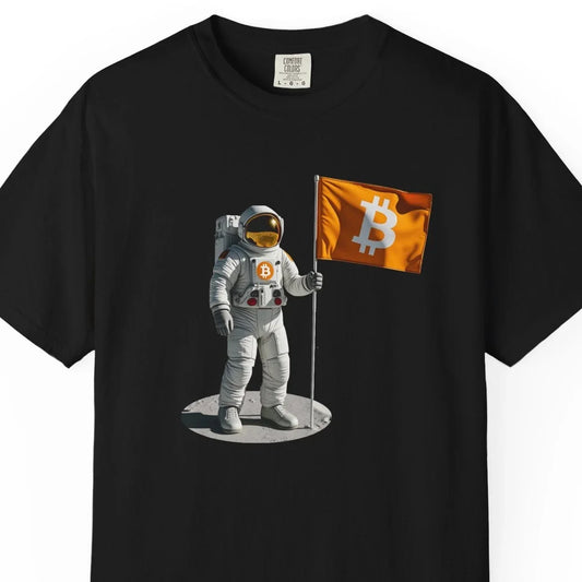 T-shirt Bitcoin Astronaut Crypto Up to the moon T-Shirt crypto-vibes.com